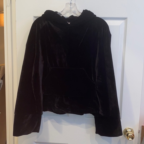 House of Sunny Velour Black Hoodie Kendall Jenner - Picture 8 of 10